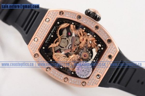 Richard Mille Perfect Replica RM 51-01 Tourbillon Tiger and Dragon Watch Steel RM 51-01 - Click Image to Close
